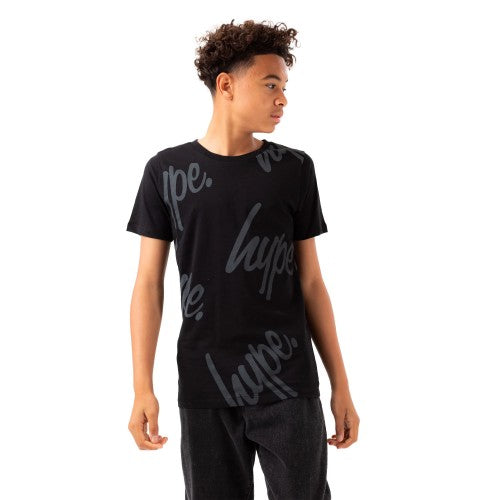 Front - Hype Boys Repeat Logo T-Shirt
