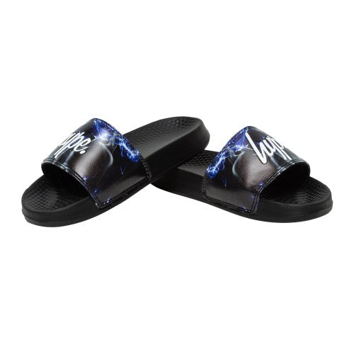 Front - Hype Childrens/Kids Lightning Sky Outline Script Sliders