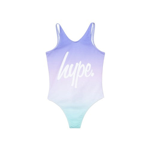 Front - Hype Girls Fade Script One Piece Bathing Suit
