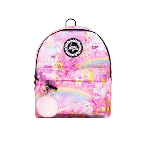 Front - Hype Rainbow Unicorn Renaissance Knapsack