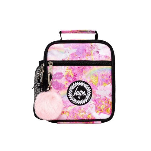 Front - Hype Rainbow Unicorn Renaissance Unicorn Lunch Bag