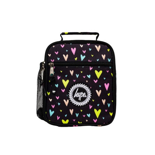 Front - Hype Heart Glitter Lunch Bag