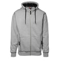 Front - ID Mens Worker Full Zip Sherpa Hoodie