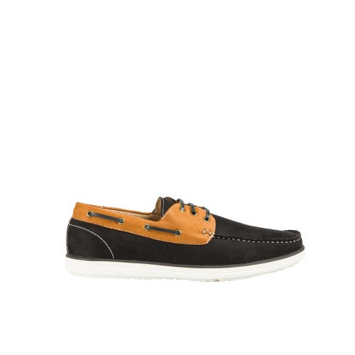 Front - Krisp Mens Contrast Boat Shoes