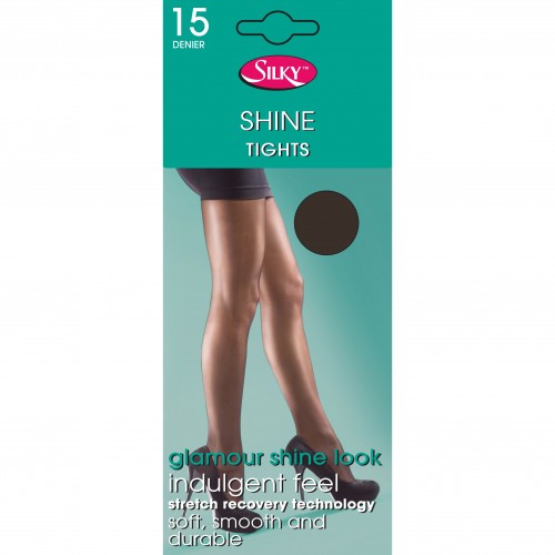 Front - Silky Womens/Ladies Shine Tights (1 Pair)