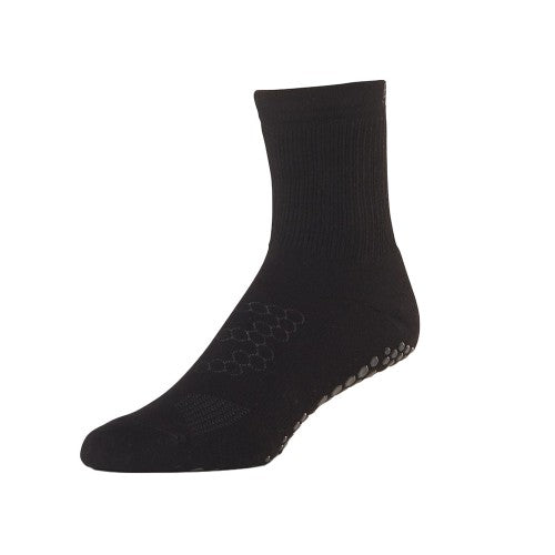 Front - Base 33 Mens Gripped Crew Socks