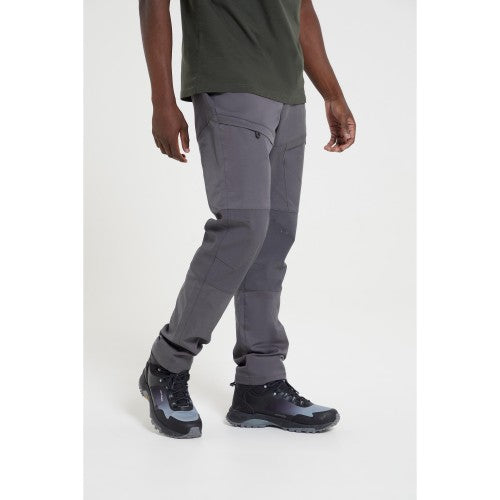 Front - Mountain Warehouse Mens Jungle Hiking Trousers