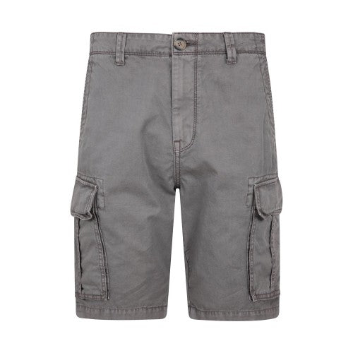 Front - Mountain Warehouse Mens Outback Washed Cargo Shorts