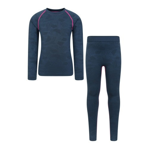 Front - Mountain Warehouse Childrens/Kids Seamless Active Base Layer Set