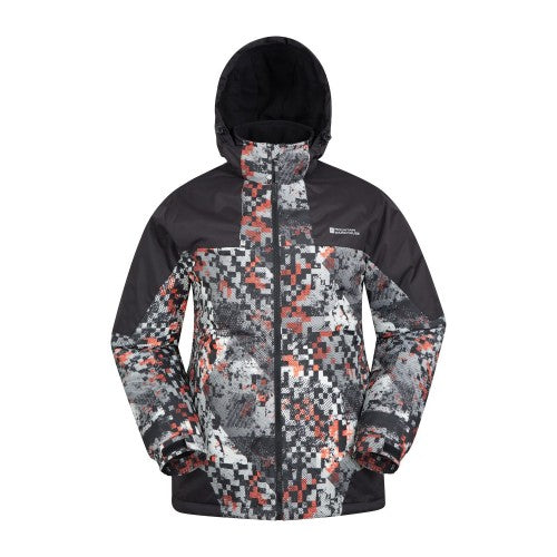 Front - Mountain Warehouse Mens Shadow II Abstract Ski Jacket