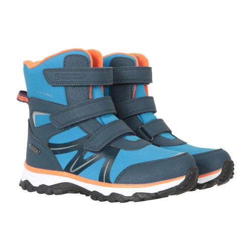 Front - Mountain Warehouse Childrens/Kids Slope Adaptive Softshell Snow Boots