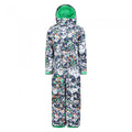 Front - Mountain Warehouse Childrens/Kids Cloud Geometric Snowsuit