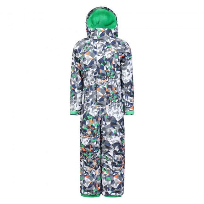 Front - Mountain Warehouse Childrens/Kids Cloud Geometric Snowsuit