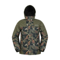 Front - Mountain Warehouse Mens Shadow II Printed Ski Jacket