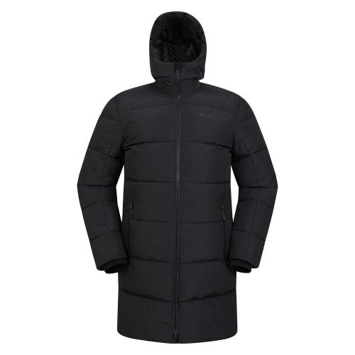 Front - Mountain Warehouse Mens Vortex Longline Padded Jacket