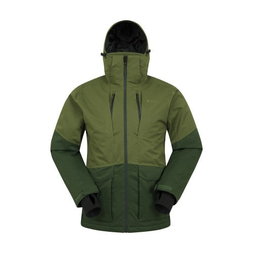 Front - Mountain Warehouse Mens Interstellar Colour Block Waterproof Ski Jacket