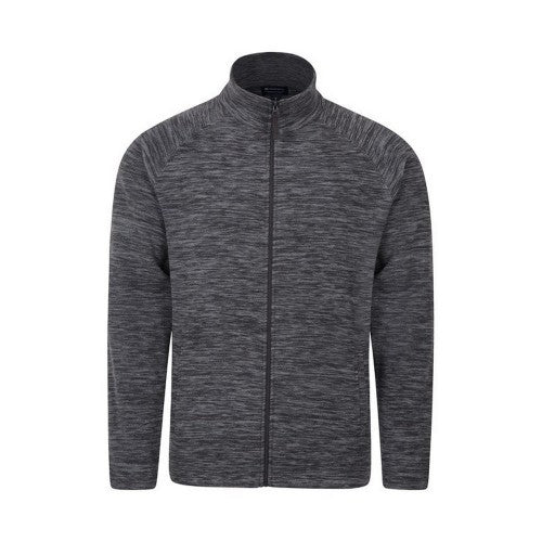 Front - Mountain Warehouse Mens Snowdon Marl Fleece Jacket
