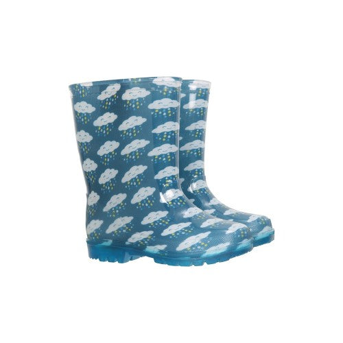 Front - Mountain Warehouse Childrens/Kids Splash Clouds Galoshes