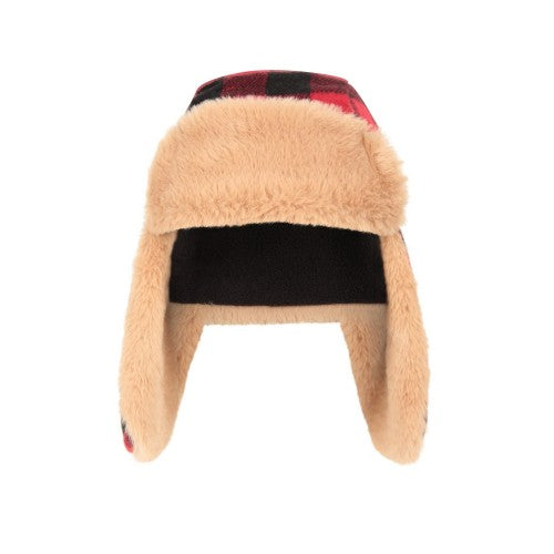 Front - Mountain Warehouse Childrens/Kids Gingham Trapper Hat