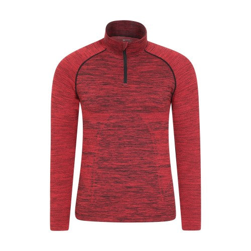 Front - Mountain Warehouse Mens Slalom Seamless Base Layer Top