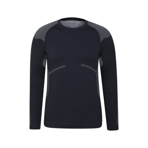 Front - Mountain Warehouse Mens Freestyle Seamless Round Neck Base Layer Top