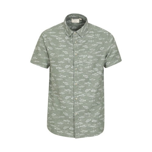 Front - Mountain Warehouse Mens Fish Easy-Care Shirt