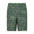 Front - Mountain Warehouse Mens Hurdle Printed Running Shorts