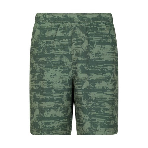 Front - Mountain Warehouse Mens Hurdle Printed Running Shorts