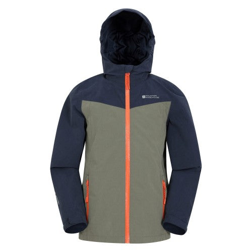 Front - Mountain Warehouse Childrens/Kids Trail Extreme 2.5 Layer Waterproof Jacket