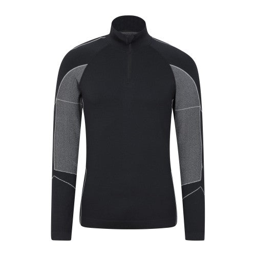 Front - Mountain Warehouse Mens Quiver II Seamless Base Layer Top