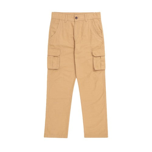 Front - Mountain Warehouse Mens Merrick Natural Cargo Pants