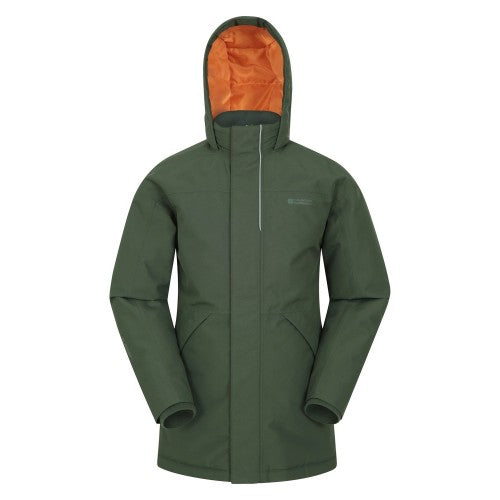 Front - Mountain Warehouse Childrens/Kids Forest Longline Waterproof Jacket