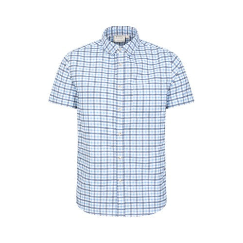 Front - Mountain Warehouse Mens Checked Easy-Care Shirt