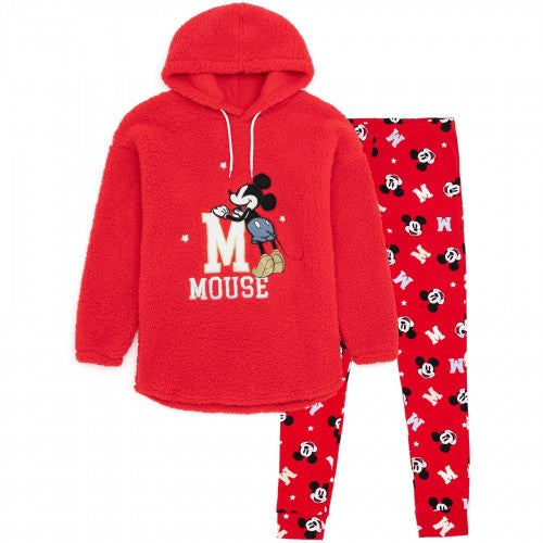 Front - Mickey Mouse Womens/Ladies Borg Pajama Set