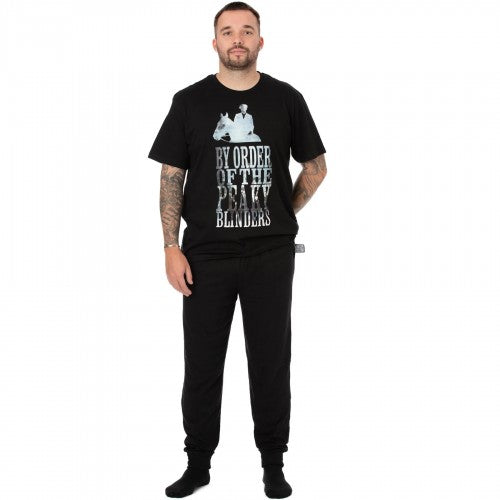 Front - Peaky Blinders Mens By Order Long Pyjama Set