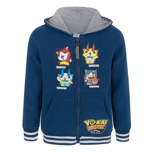 Front - Yo-Kai Watch Boys Characters Full Zip Hoodie