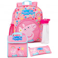 Front - Peppa Pig Logo Knapsack Set