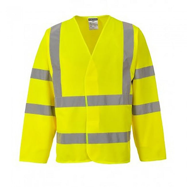 Front - Portwest Hi-Vis Two Band And Brace Jacket