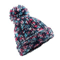 Front - Beechfield Adults Twister Pom Pom Beanie