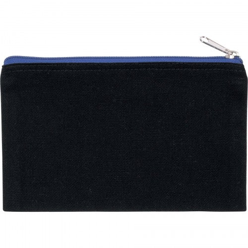Front - Kimood Small Cotton Canvas Pouch