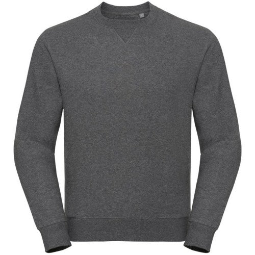 Front - Russell Mens Authentic Melange Sweatshirt