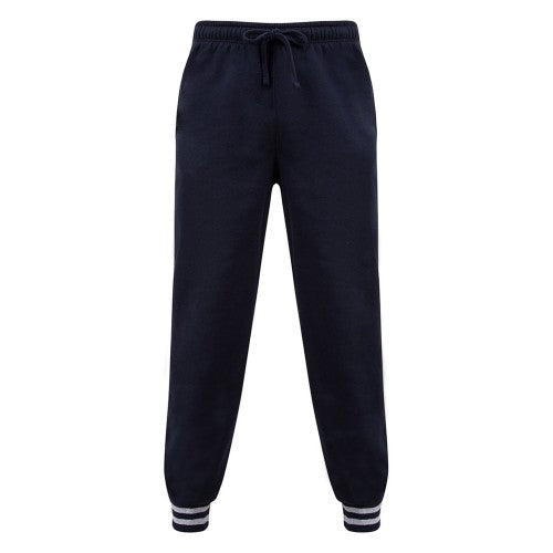 Front - Front Row Unisex Adults Striped Cuff Sweatpants