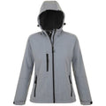 Front - SOLS Womens/Ladies Replay Hooded Soft Shell Jacket