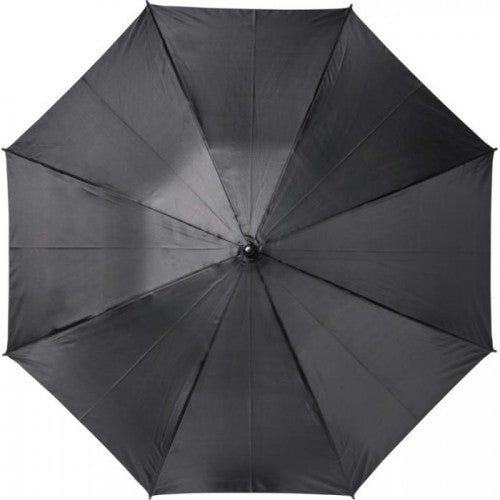 Solid Black - Back - Bullet Bella Auto Open Windproof Umbrella