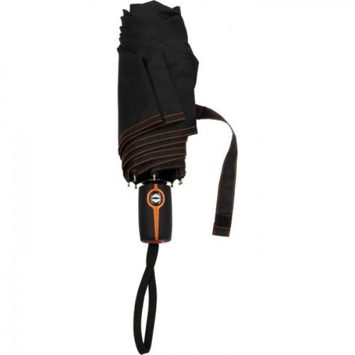 Orange - Side - Avenue Stark Mini Foldable Auto Open Umbrella