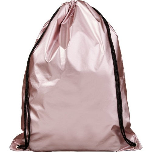 Front - Bullet Adults Unisex Oriole Shiny Drawstring Backpack