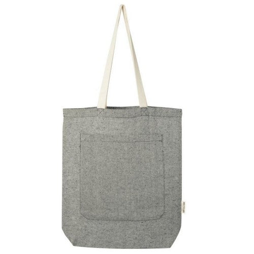 Front - Bullet Pheebs Heather Front Pocket Tote Bag