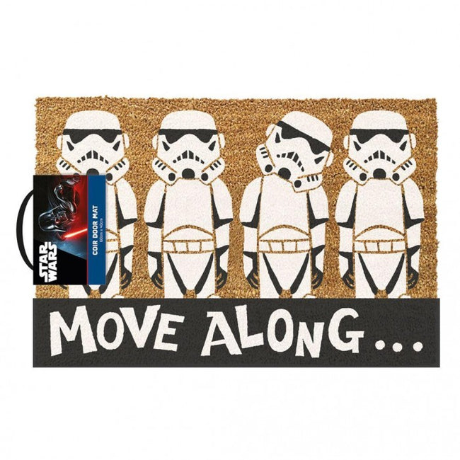 Front - Star Wars Move Along Stormtrooper Door Mat