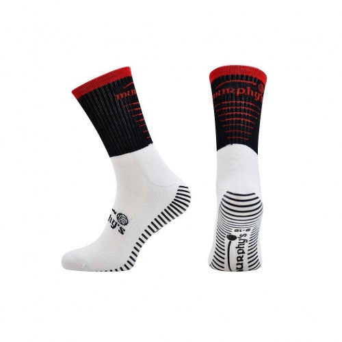 Front - Murphys Childrens/Kids Pro GAA Gripped Mid Calf Socks