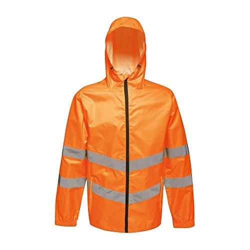 Front - Regatta Unisex Hi Vis Pro Packaway Reflective Jacket